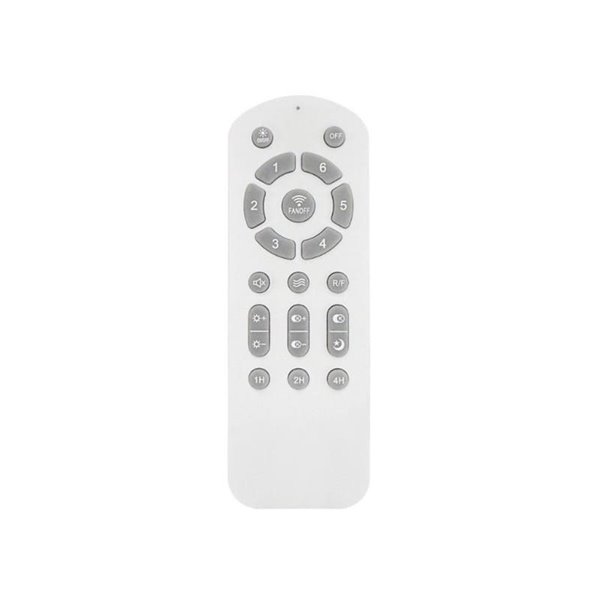Ventilador LED STEL MINI blanco con palas madera, 20W 1900Lm CCT Dim, Ø92cm