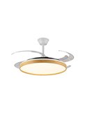 Ventilador LED aspas plegables PANAM L, 80W 8000Lm CCT Ø60cm