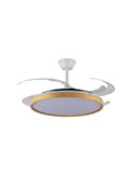 Ventilador LED aspas plegables PANAM L, 80W 8000Lm CCT Ø60cm