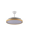 Ventilador LED aspas plegables PANAM L, 80W 8000Lm CCT Ø60cm