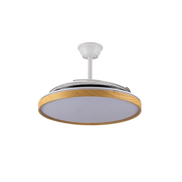 Ventilador LED aspas plegables PANAM L, 80W 8000Lm CCT Ø60cm