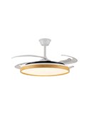 Ventilador LED aspas plegables PANAM L, 80W 8000Lm CCT Ø60cm