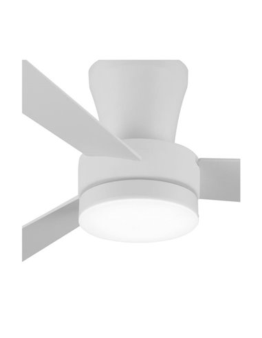 Ventilador de teto Benda LED, 3 pás brancas, 28W 2800Lm CCT Dim, Ø101cm