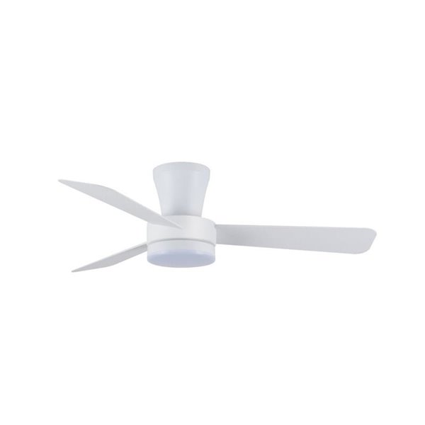 Ventilateur de plafond LED Benda, 3 pales blanches, 28 W, 2 800 lm, CCT Dim, Ø 101 cm