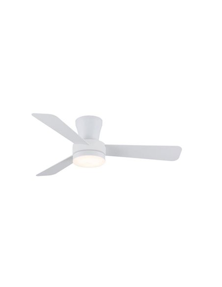 Ventilateur de plafond LED Benda, 3 pales blanches, 28 W, 2 800 lm, CCT Dim, Ø 101 cm
