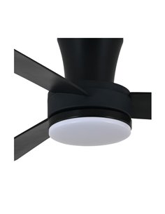 Ventilador LED de techo BENDA, 3 aspas negro, 28W 2800Lm CCT Dim, Ø101cm 2