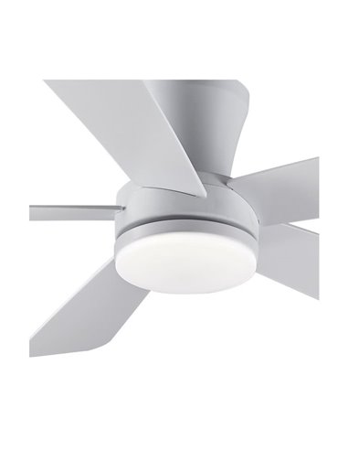 Ventilador LED de techo BENDA, 5 aspas blanco, 28W 2800Lm CCT Dim, Ø101cm