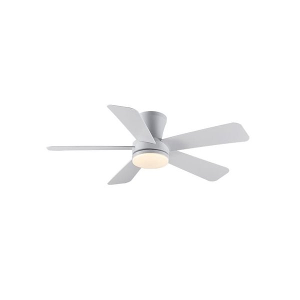 Ventilador LED de techo BENDA, 5 aspas blanco, 28W 2800Lm CCT Dim, Ø101cm