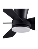 Ventilador LED de techo BENDA, 5 aspas negro, 28W 2800Lm CCT Dim, Ø101cm