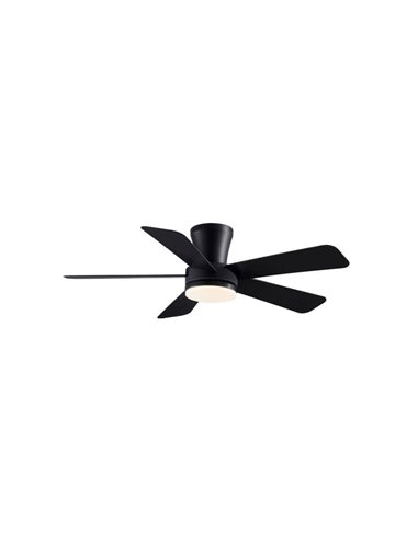 Ventilador LED de techo BENDA, 5 aspas negro, 28W 2800Lm CCT Dim, Ø101cm