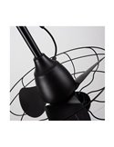 Ventilador LED FRESHFAN, con gancho y cable de 5m para exterior, negro IP65 20W 2000Lm CCT Dim