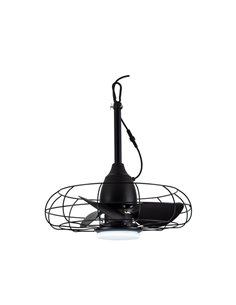 Ventilateur LED FRESHFAN, avec crochet et câble de 5 m pour extérieur, noir IP65 20 W 2 000 lm CCT Dim