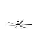 Ventilador de techo LED BIGBEN de 6 aspas Ø18cm, negro 20W 2000Lm. CCT Dim