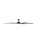 Ventilador de techo LED BIGBEN L de 6 aspas Ø25cm, negro 20W 2000Lm. CCT Dim