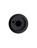 Base de ventilador de techo para ocultar la tija, negro y blanco