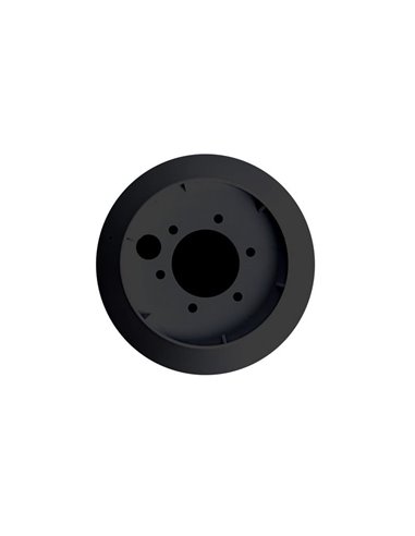 Base de ventilador de techo para ocultar la tija, negro y blanco