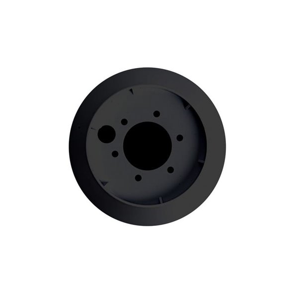 Base de ventilador de techo para ocultar la tija, negro y blanco