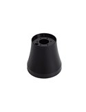 Base de ventilador de techo para ocultar la tija, negro y blanco
