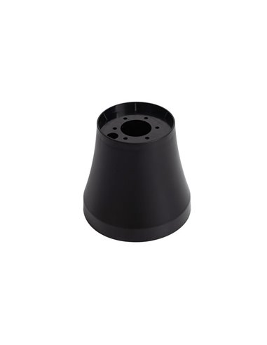 Base de ventilador de techo para ocultar la tija, negro y blanco