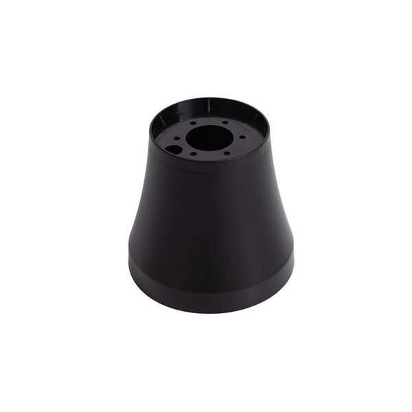 Base de ventilador de techo para ocultar la tija, negro y blanco