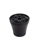 Base de ventilador de techo para ocultar la tija, negro y blanco