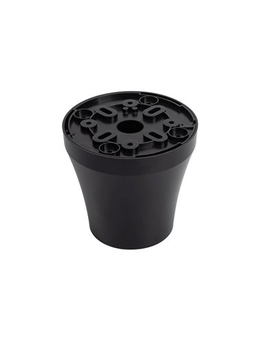 Base de ventilador de techo para ocultar la tija, negro y blanco