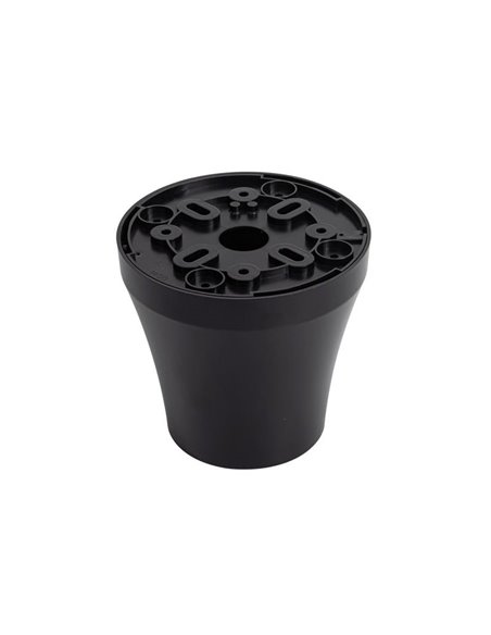 Base de ventilateur de plafond pour cacher la tige, noir et blanc