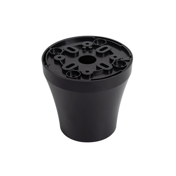 Base de ventilador de techo para ocultar la tija, negro y blanco