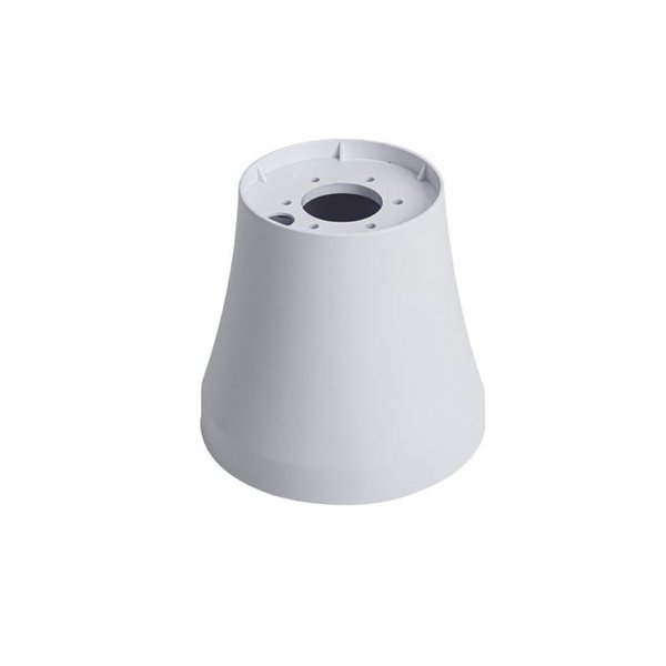 Base de ventilador de techo para ocultar la tija, negro y blanco
