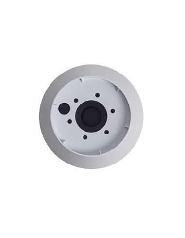 Base de ventilateur de plafond pour cacher la tige, noir et blanc