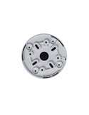 Base de ventilador de techo para ocultar la tija, negro y blanco