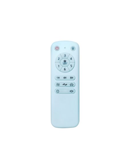 Ventilador de techo LED para exterior BYAN, blanco/ceniza 22W 2000Lm, CCT Dim, Ø15cm