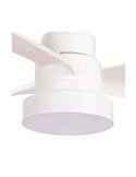 Ventilador con rosca E27 con luz LED BAYAD, Blanco 15W 1400Lm CCT Dim, Ø36cm