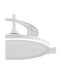 Ventilador LED ASTOR com pás retráteis, branco 45+9W 5565Lm CCT Dim