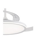 Ventilateur LED ASTOR à pales rétractables, blanc 45+9W 5565Lm CCT Dim