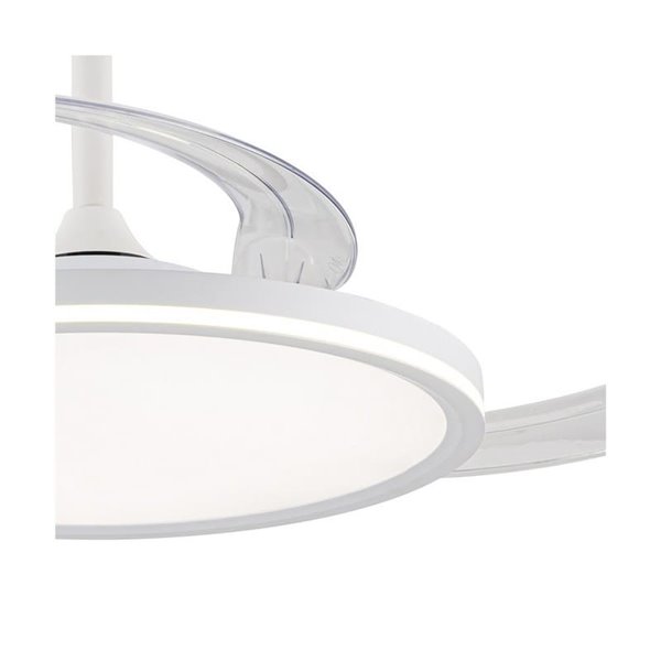 Ventilador LED ASTOR com pás retráteis, branco 45+9W 5565Lm CCT Dim