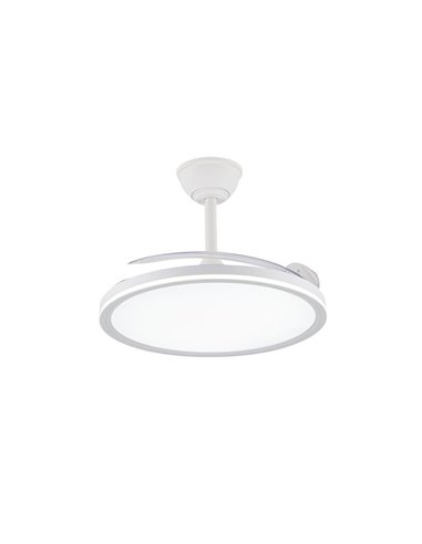 Ventilador LED ASTOR com pás retráteis, branco 45+9W 5565Lm CCT Dim
