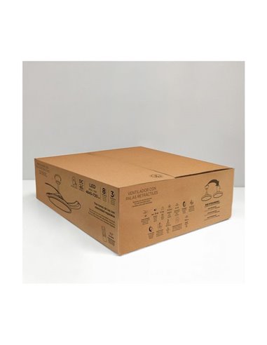 Ventilateur LED ASTOR à pales rétractables, blanc 45+9W 5565Lm CCT Dim