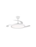 Ventilateur LED ASTOR à pales rétractables, blanc 45+9W 5565Lm CCT Dim