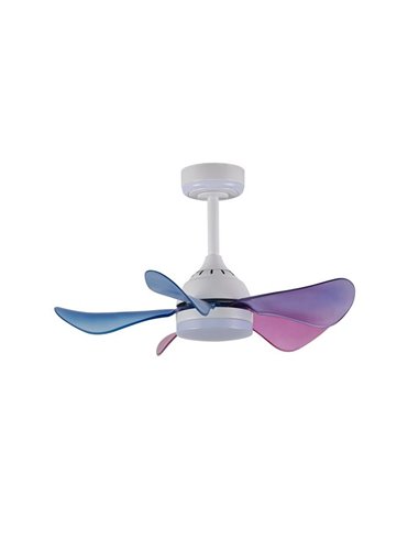 Ventilador de techo infantil LED, con aspas de colores, BABY 24+7W 3080Lm CCT