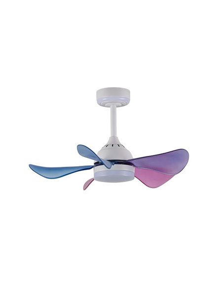 Ventilador de techo infantil LED, con aspas de colores, BABY 24+7W 3080Lm CCT