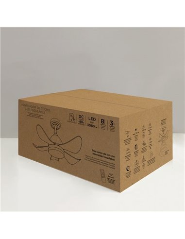 Ventilateur de plafond LED pour enfants avec pales colorées, BABY 24+7W 3080Lm CCT