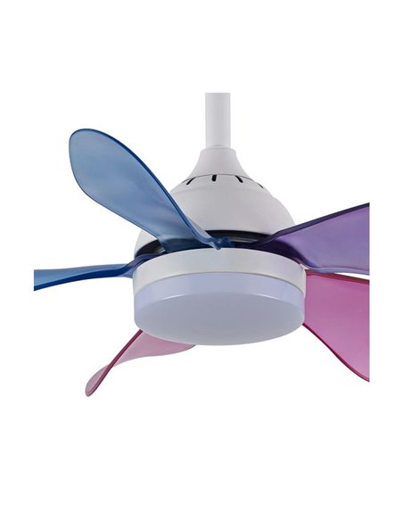 Ventilador de techo infantil LED, con aspas de colores, BABY 24+7W 3080Lm CCT