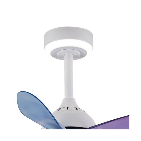 Ventilateur de plafond LED pour enfants avec pales colorées, BABY 24+7W 3080Lm CCT