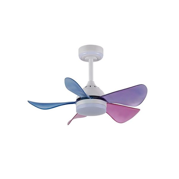 Ventilador de teto infantil LED com pás coloridas, BABY 24+7W 3080Lm CCT