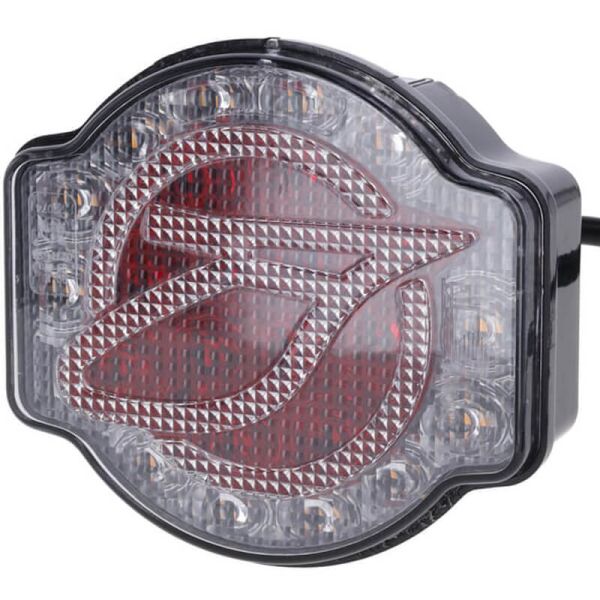 Luz traseira LED 37310212 – 3 funções – Sem luz de placa – Lemken OEM Replacement