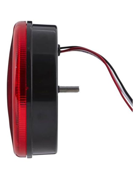Traseira Lateral Redonda LED Posição e Freio 24/12V HELLA VALUEFIT - Vermelho - ECE - 2SB 357 027-011 12,2Cm R1 S1