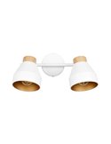 Regleta de 2 focos de techo VALENTIN orientables, bombilla excl. 2x E14 max. 10W IP20 Blanco