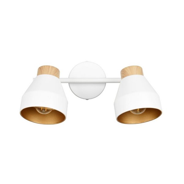 Regleta de 2 focos de techo VALENTIN orientables, bombilla excl. 2x E14 max. 10W IP20 Blanco