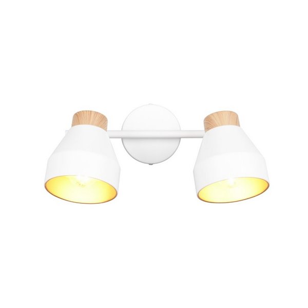 Regleta de 2 focos de techo VALENTIN orientables, bombilla excl. 2x E14 max. 10W IP20 Blanco